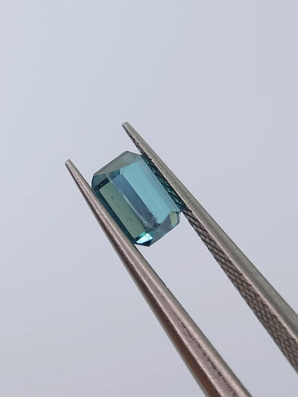 0.44ct Natural Lagoon Blue Tourmaline Emerald Cut Loose Gemstone from Afghanistan — view 4
